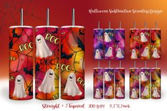 Halloween sublimation seamless tumbler design