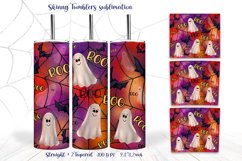 Halloween sublimation seamless tumbler design 