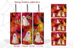 Halloween sublimation seamless tumbler design d