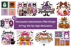 Halloween Sublimation Spooky PNG Design Product Image 1