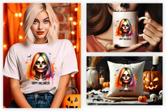 sugar skull girl png, halloween skull girl, sugar skull clipart, spooky girl png, gothic halloween, halloween sublimation, skull art png, printable halloween png, halloween clipart, halloween t shirt design