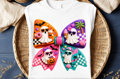 Halloween Summerween Ghost Bow PNG Product Image 2