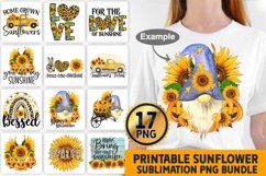 Sunflower Sublimation Bundle - Halloween Sublimation PNG Product Image 2