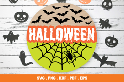 Halloween Door Hanger SVG, Spooky SVG Product Image 1