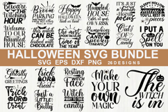 Halloween Quotes SVG Bundle, Halloween Shirt &amp; Craft Designs Product Image 1