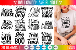 Halloween SVG Bundle, Halloween 20 Designs Product Image 1