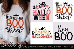 4 Halloween SVG Cut Files Spooky Halloween T-shirt Designs Product Image 1
