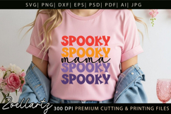 Spooky Mama SVG for Cricut Halloween T-shirt Mug Design Product Image 5