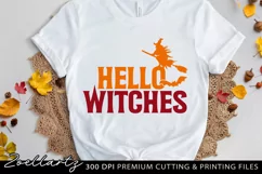 Hello Witches SVG PNG EPS DXF Spooky Halloween T-shirt Mug Product Image 3