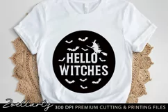 Witches Round Sign SVG PNG EPS DXF Spooky Halloween SVG Product Image 2