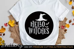 Witches Round Sign SVG PNG EPS DXF Spooky Halloween SVG Product Image 2