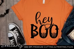 Halloween SVG PNG EPS DXF Spooky Hey Boo T-shirt Mug Design Product Image 2