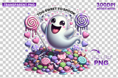 halloween sweet candy ghost png, cute ghost candy clipart, kawaii halloween sublimation, trick or treat ghost png, candy halloween design, halloween sublimation clipart, spooky cute ghost png, halloween candy art, pastel candy halloween ghost, halloween p