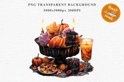 Halloween Sweets Spooky Food Clipart PNG Scrapbooking Junkk Fairy Tale Art Image Watercolor Transparent Print illustration sublimation creepy printable digital