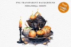 Halloween Sweets Spooky Food Clipart PNG Scrapbooking Junkk Fairy Tale Art Image Watercolor Transparent Print illustration sublimation creepy printable digital