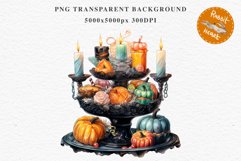 Halloween Sweets Spooky Food Clipart PNG Scrapbooking Junkk Fairy Tale Art Image Watercolor Transparent Print illustration sublimation creepy printable digital