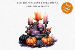 Halloween Sweets Spooky Food Clipart PNG Scrapbooking Junkk Fairy Tale Art Image Watercolor Transparent Print illustration sublimation creepy printable digital