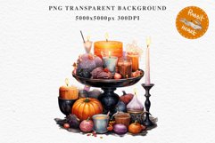 Halloween Sweets Spooky Food Clipart PNG Scrapbooking Junkk Fairy Tale Art Image Watercolor Transparent Print illustration sublimation creepy printable digital