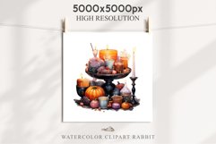 Halloween Sweets Spooky Food Clipart PNG Scrapbooking Junkk Fairy Tale Art Image Watercolor Transparent Print illustration sublimation creepy printable digital