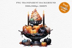 Halloween Sweets Spooky Food Clipart PNG Scrapbooking Junkk Fairy Tale Art Image Watercolor Transparent Print illustration sublimation creepy printable digital