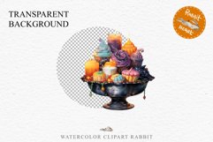 Halloween Sweets Spooky Food Clipart PNG Scrapbooking Junkk Fairy Tale Art Image Watercolor Transparent Print illustration sublimation creepy printable digital