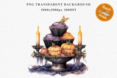 Halloween Sweets Spooky Food Clipart PNG Scrapbooking Junkk Fairy Tale Art Image Watercolor Transparent Print illustration sublimation creepy printable digital