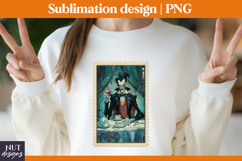 Post Stamp Halloween t-shirt Anime Vampire sublimation Product Image 1