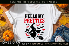 Hello My Pretties SVG for Cricut Spooky Witch Halloween SVG Product Image 1