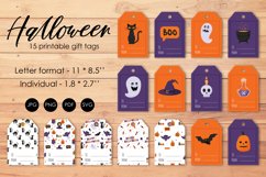 Halloween tags PNG, SVG, JPG. Printable gift tags Product Image 1