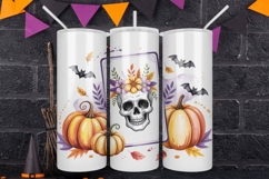 Spooky Tarot Tumbler Wrap Halloween Design Product Image 1