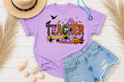 Halloween Teacher PNG, Halloween School Sublimation Product Image 3