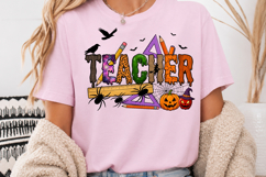 Halloween Teacher PNG, Halloween School Sublimation Product Image 4