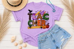 Halloween Teacher PNG, Spooky Season School Sublimation Product Image 3