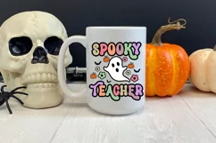 Spooky Halloween Teacher I Teacher Halloween Sublimation PNG