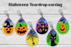 Teardrop earring sublimation | Halloween earring Product Image 1