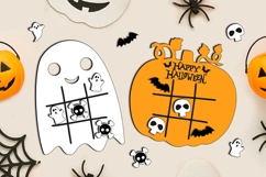 Halloween Tic Tac Toe Kid Game Child Fun Play SVG Laser Gift Product Image 1