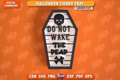 Halloween Element Laser Cut | Seasonal Decorations | Coffin Product Image 1