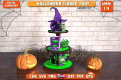 Halloween Tiered Tray Laser Cut | Round Stand with Elements Product Image 1