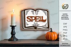 Halloween Tiered Tray Decor Laser Cut. Halloween Decor SVG Product Image 1
