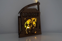 Halloween Tombstone Candle Holders - Spooky Lantern Template Product Image 11
