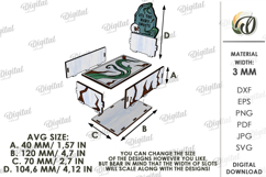 Halloween Tombstone Candy Box Laser Cut. Treat Box SVG Product Image 2