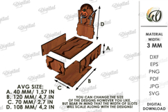 Halloween Tombstone Candy Box Laser Cut. Treat Box SVG Product Image 2