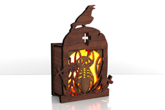 Halloween Tombstone Candle Holders - Spooky Lantern Template Product Image 13