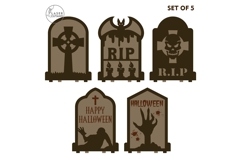 Halloween Tombstone Candle Holders | Tea Light Lanterns Product Image 10