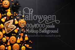 Halloween Mockup, 6000x4000 Halloween Top View Table, d25 Product Image 1