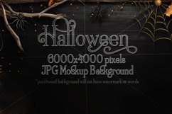 Halloween Mockup, 6000x4000 Halloween Top View Table, d28 Product Image 1