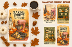 Halloween Kitchen Towel,Witch Kitchen Towel Product Image 1