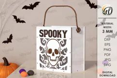 Halloween Treat Bag Laser Cut. Halloween Bag SVG Product Image 1