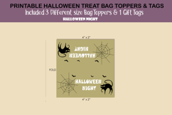 Halloween Night treat bag topper &amp; Tag SVG Product Image 3