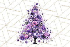 Whimsical Halloween Tree Clipart PNG with Spooky Decor Product Image 2